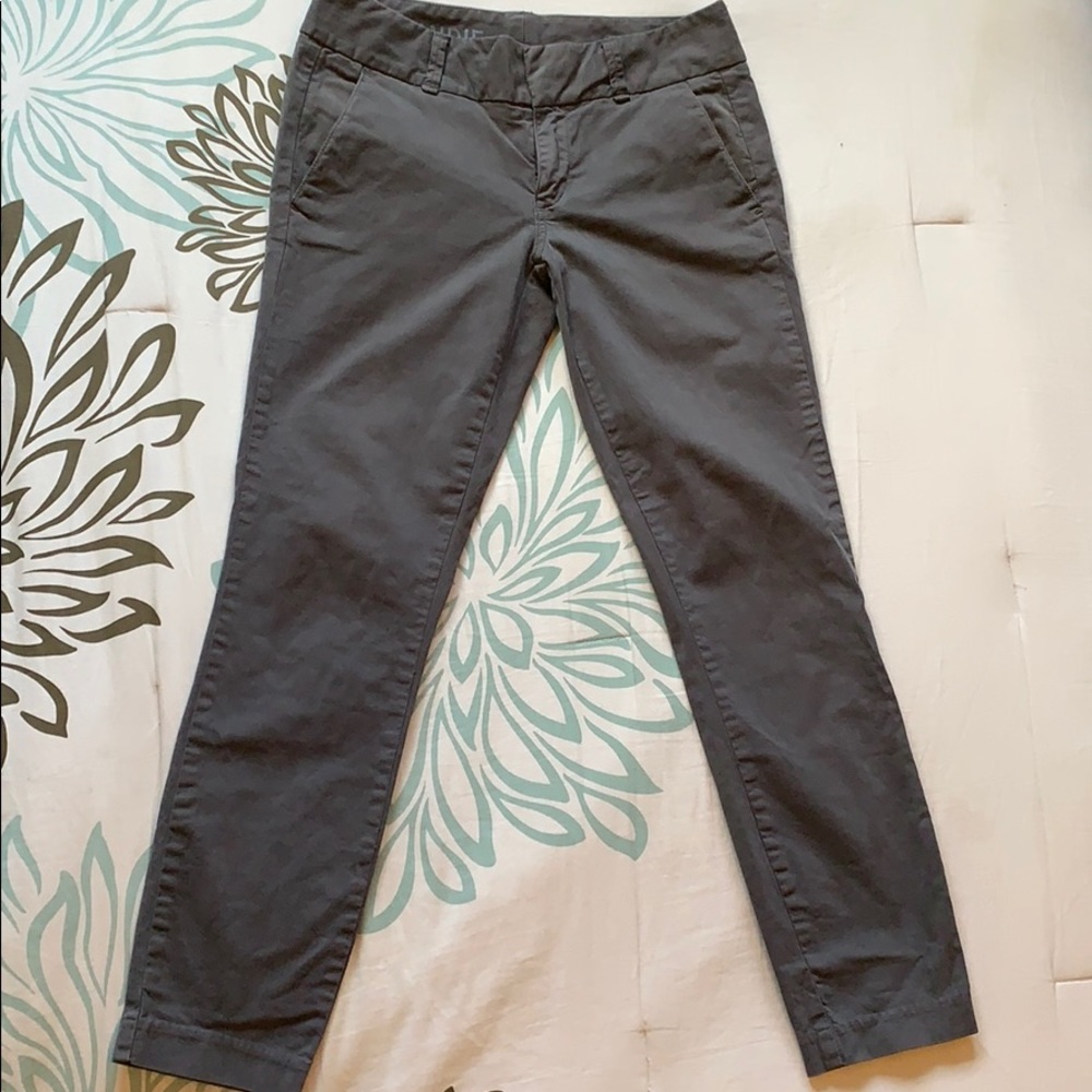 JCrew Gray Andie Ankle Length Chinos